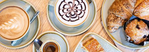 Image of coffee and pastries